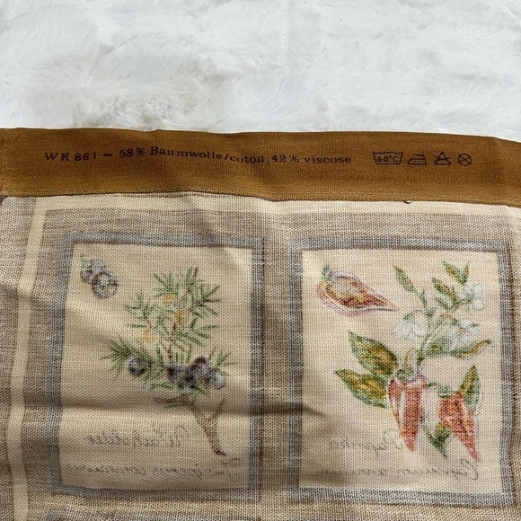 Vintage 1984 spring calendar, canvas, kitchen towel, nostalgia flag - Picture 4 of 4